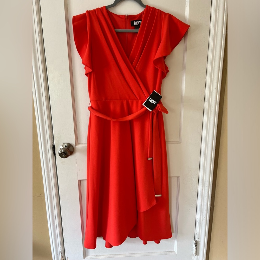 BRAND NEW - DKNY Red Dress with tags on!!! Size 8